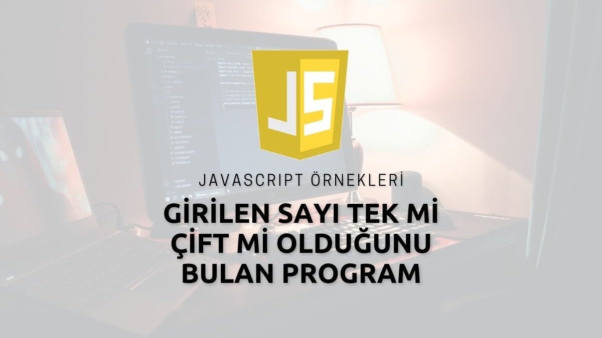 Javascript Girilen Sayı Tek mi Çift mi Olduğunu Bulan Program Örneği