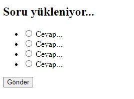 HTML CSS ve Javascript İle Quiz Uygulaması - HTML