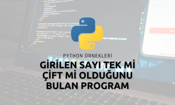 Python Girilen Sayı Tek mi Çift mi Olduğunu Bulan Program