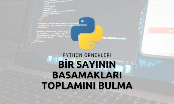 Python Bir Sayının Basamakları Toplamını Bulma