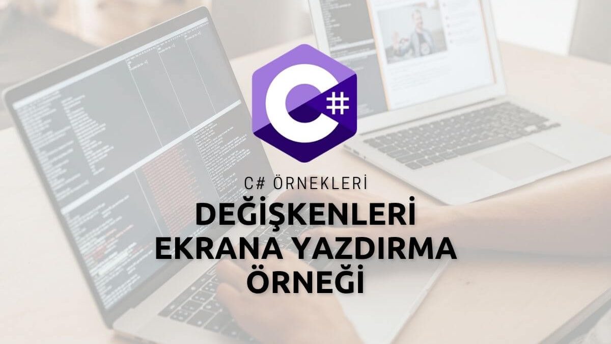 C# İle Değişkenleri Ekrana Yazdırma Örneği